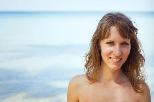 Mujer sonriente — Foto de Stock