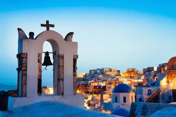 Panoramiczny widok na Santorini, Grecja, — Zdjęcie stockowe