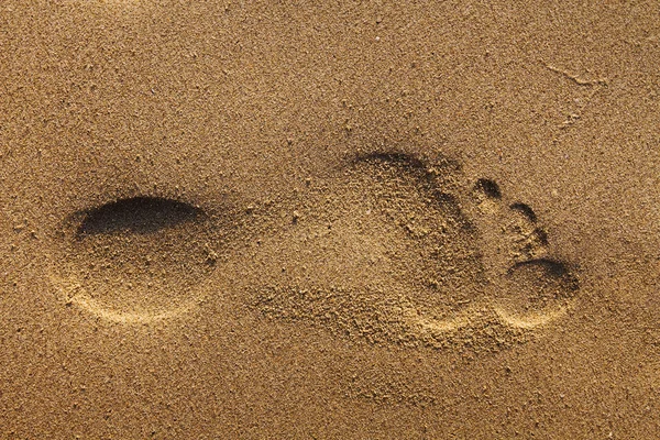 Avtryck på sanden — Stockfoto