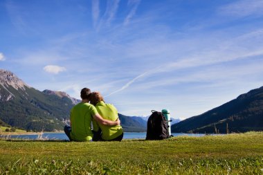 backpackers Gölü yakınındaki bir kaç