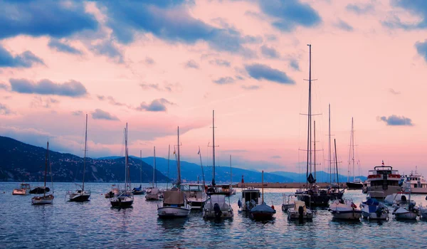 Sailboats in mediterranean sea — Stock Photo, Image