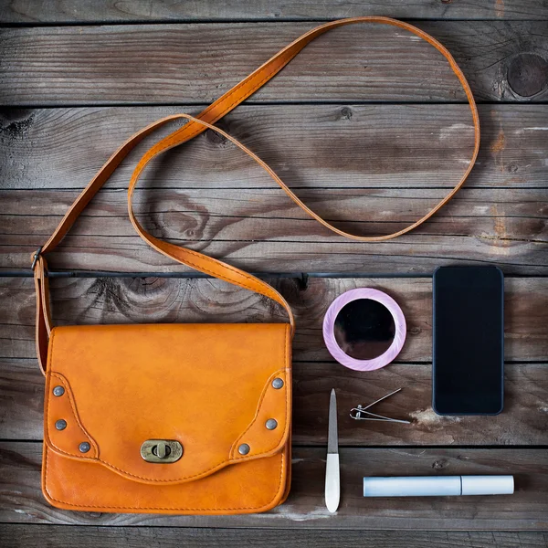 여자 가방 물건, 핸드백 — 스톡 사진