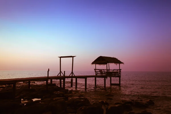 Sonnenuntergang am Strand — Stockfoto