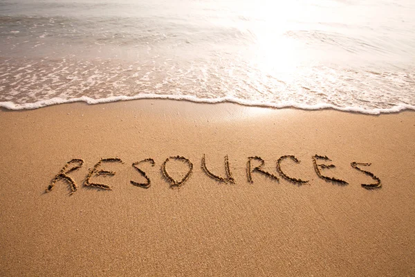 Resources sign — Stock Photo, Image