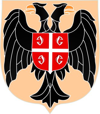 Serbian coat of arms clipart