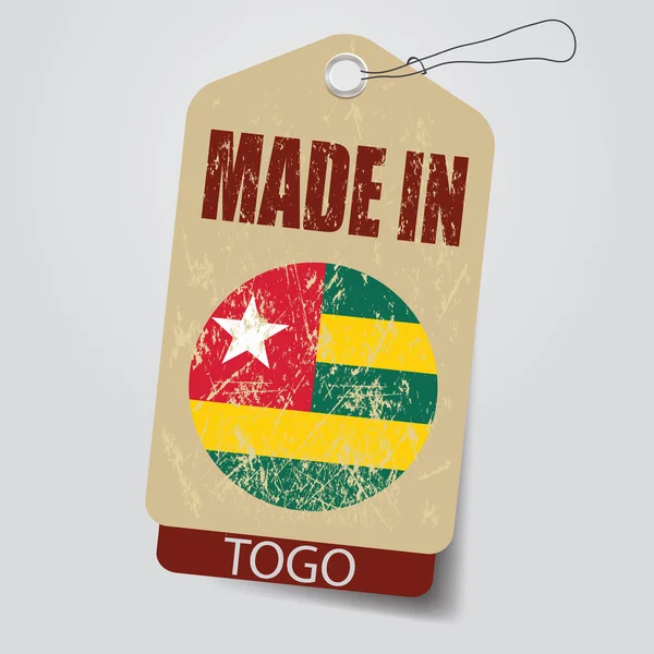 Made in Tongo . Tag . — Stock Vector