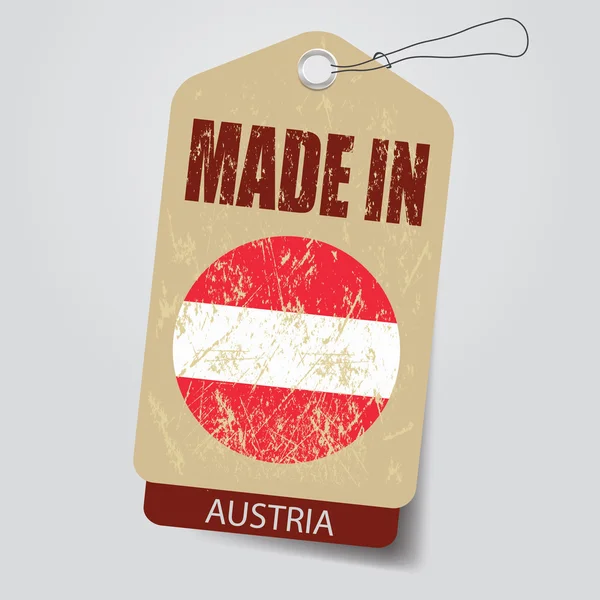 Made in Austria. Tag . — Stock Vector