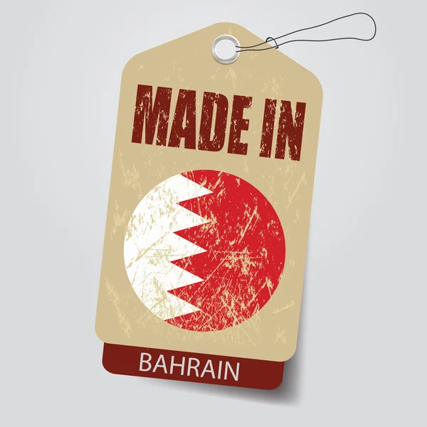 Made in Bahrain . Tag . — Stock Vector