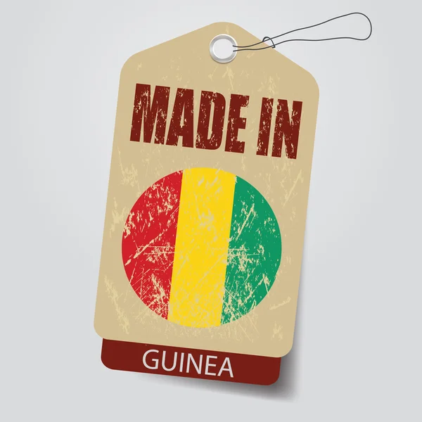 Prodotto in Guinea. Tag  . — Vettoriale Stock