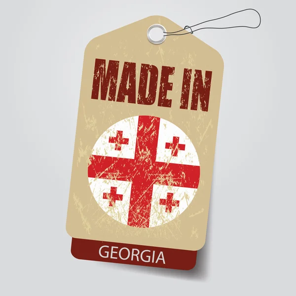 Made in Georgia . Tag . — Stock Vector