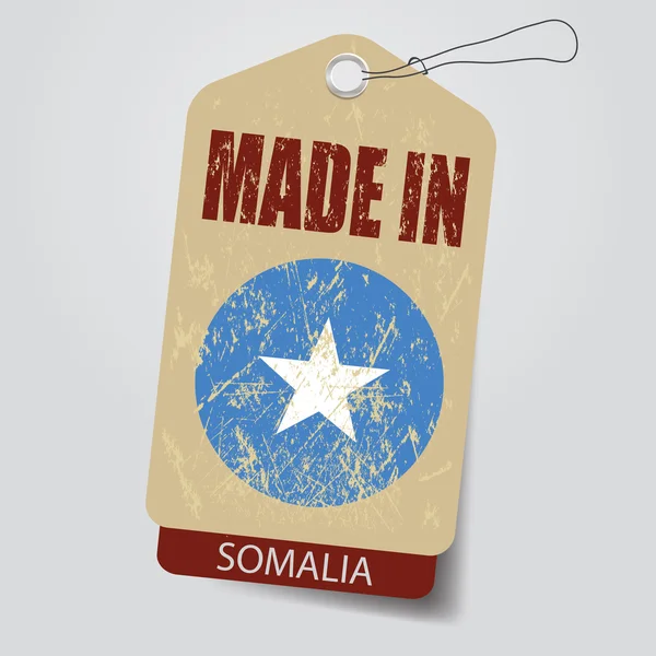 Made in Somalia . Tag . — Stock Vector