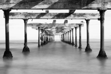 pier and the river in the city of the mediterranean sea.