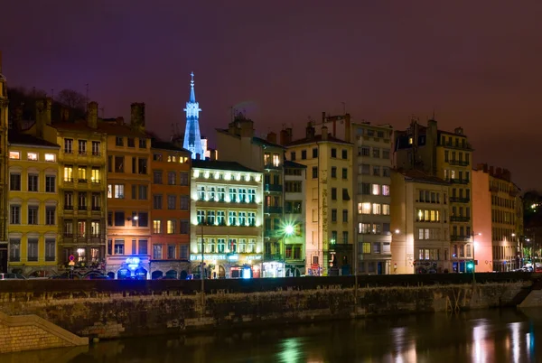 Zonsondergang in lyon — Stockfoto