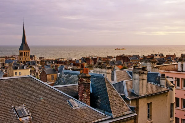 Le Havre City, Francia. Vista da un'altezza . Foto Stock Royalty Free