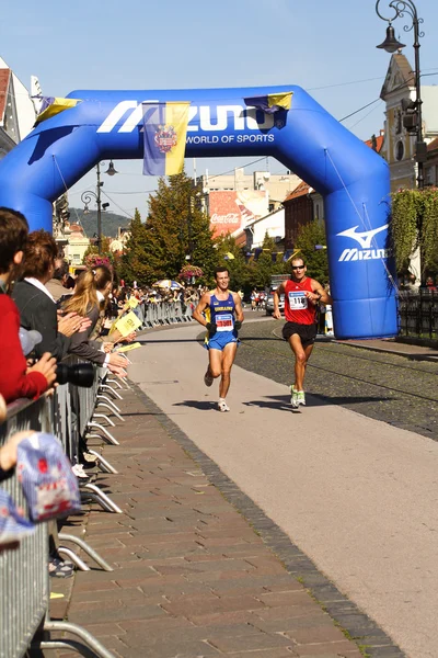 Runners on the Kosice peace marathon — Stock Photo, Image