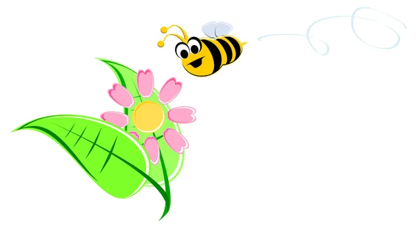 卡通蜜蜂 — 图库照片