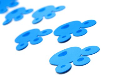 Blue bunny Paskalya yumurtaları için iz AVI