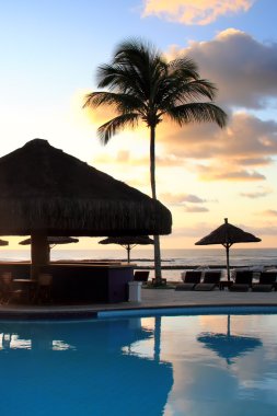 erken gün yüzme havuzunda Bahia - Brezilya.