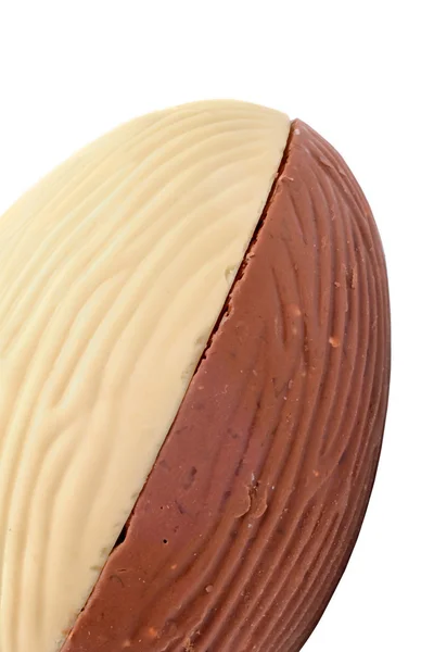 Пасхальное яйцо половина вкуса из угла — стоковое фото