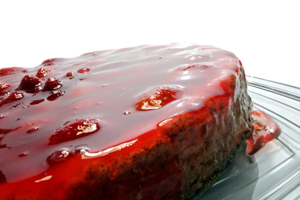 Gros plan sur tarte aux fraises — Photo