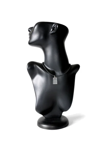 Busto nero con una collana — Foto Stock