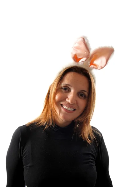 Happy bunny girl — Stock Photo, Image