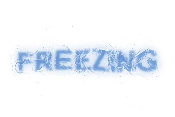 Freezing (Text serie) — Stock Photo, Image