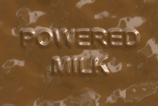 Powered milk (Text serie) — Stock Photo, Image