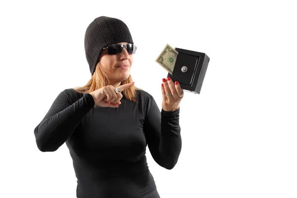 Thief girl — Stock Photo, Image