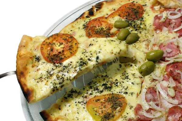 Pizza - hizmet — Stok fotoğraf