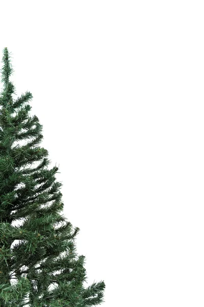 Metà albero di Natale con copyspace — Foto Stock