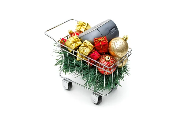 E-Commerce Weihnachtseinkaufszeit — Stockfoto