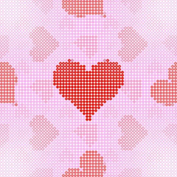 Www kropka miłość wzór (tekstura) — Zdjęcie stockowe