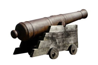 Antique artillery isolated clipart