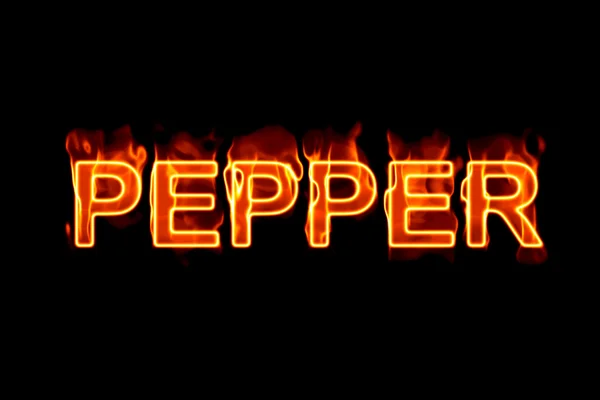 Peper (tekst serie) — Stockfoto