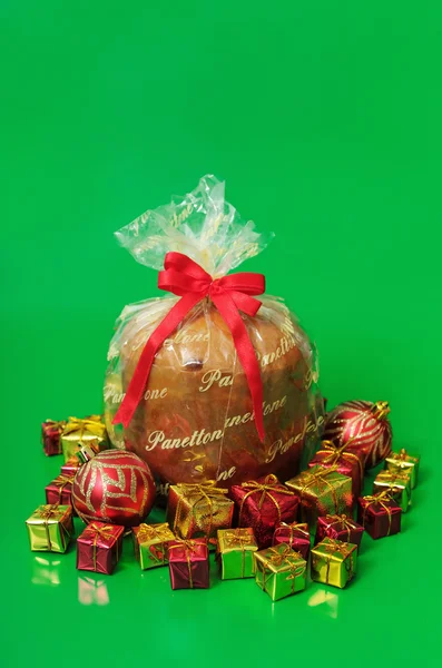 Рождественская еда - Panettone — стоковое фото