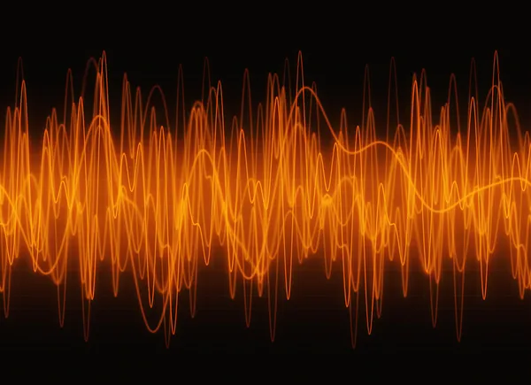 Sonido de ondas gráficas Ambar — Foto de Stock