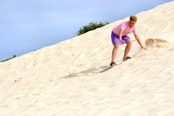 Sandboard divertido — Foto de Stock