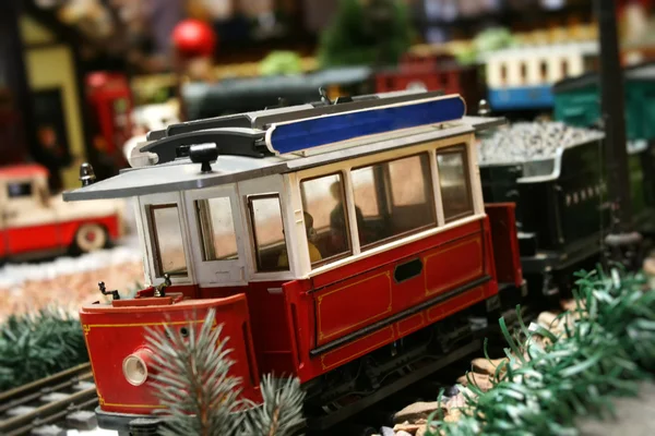 Conjunto de trem detalhe em miniatura — Fotografia de Stock