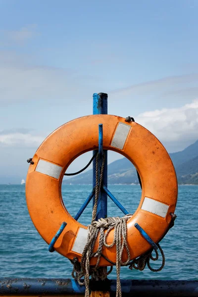 Hung Life buoy — Stock Photo, Image