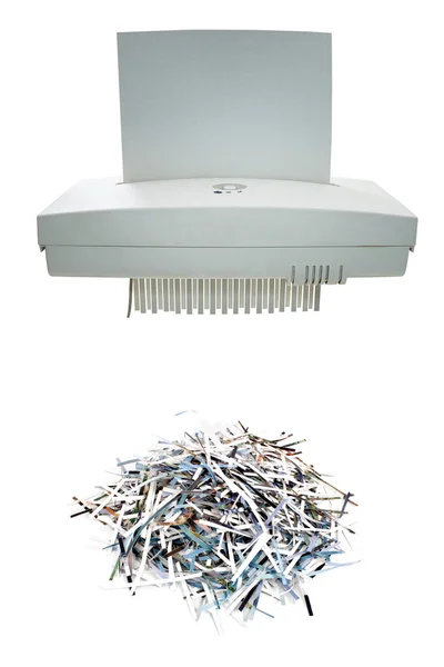 Papper shredder och strimla mount — Stockfoto