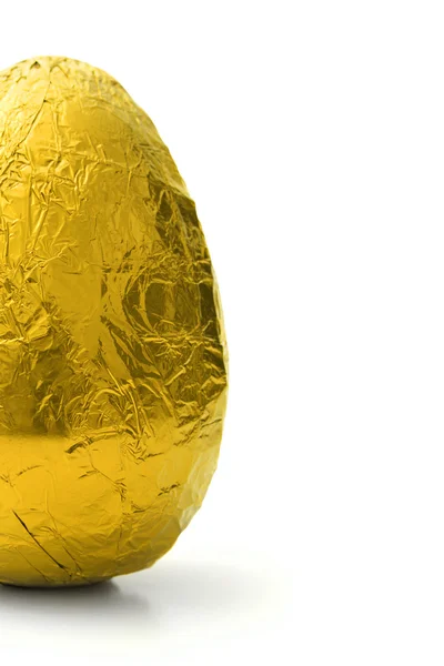 Mezzo uovo di Pasqua dorato — Foto Stock