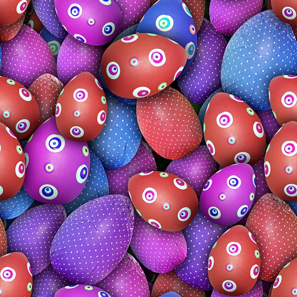 Oeufs de Pâques en pointillés (texture sans couture ) — Photo