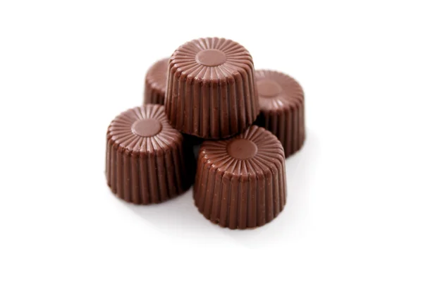 Zaoblený čokoláda — Stock fotografie