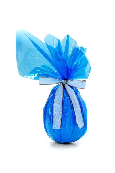 Blue Chocolate Easter Egg — Stock Photo, Image