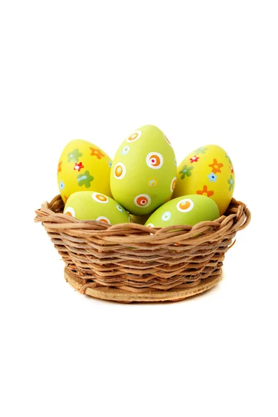 Vimini cesto di Pasqua — Foto Stock