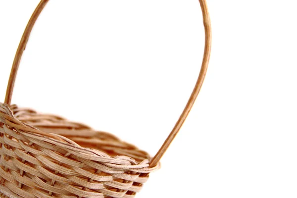 Пасхальная плетеная корзина — стоковое фото