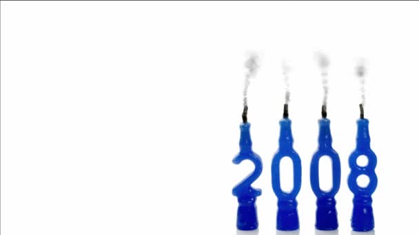 Adeus 2008, bem-vindo 2009 . — Vídeo de Stock