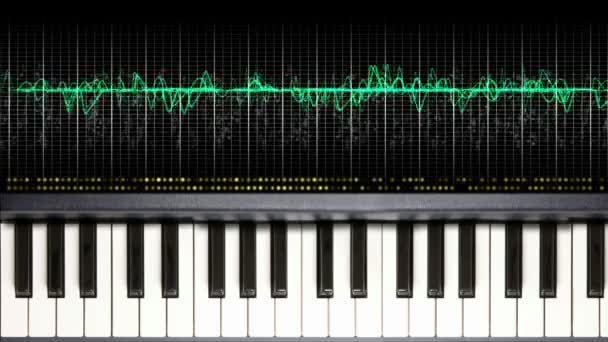 Piano oscillator — Stockvideo