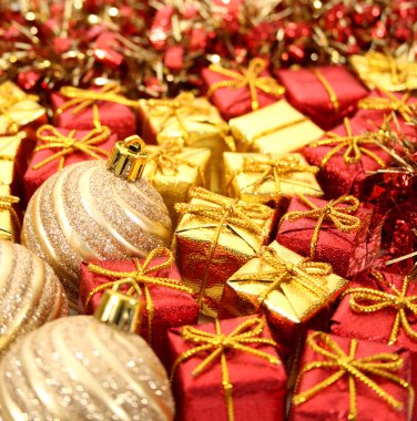 Noel süsler yakın çekim